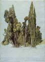 the cypresses at the villa d'esteg